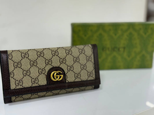 Gucci Ophidia GG Supreme Canvas & Leather Wallet