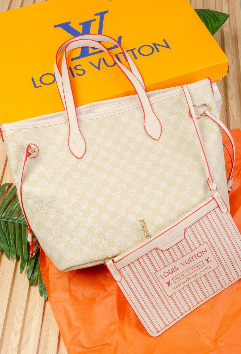 Louis Vuitton Double Face Tote Bag with Pouch